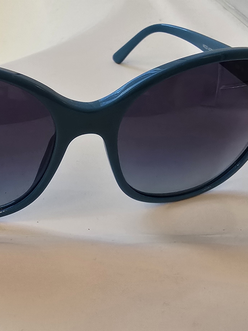 Versace Teal Oversized Women's Sunglasses with Gradient Lenses